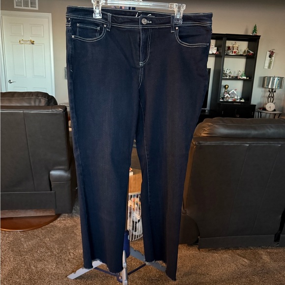 Inc boot leg curvy fit Dark Blue Denim Jeans. Size 14 - Picture 1 of 6